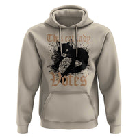 This Cat Lady Votes Hoodie Black Cat For Harris This Cat Lady Votes Vintage Roses - Wonder Print Shop