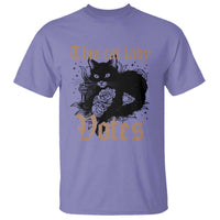 This Cat Lady Votes T Shirt Black Cat For Harris This Cat Lady Votes Vintage Roses - Wonder Print Shop