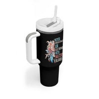Native American Tumbler With Handle Never Underestimate An Old Woman With Native Blood Dreamcatcher - Wonder Print Shop