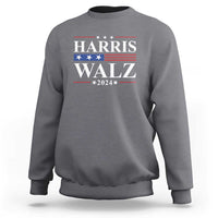 Harris Walz 2024 Sweatshirt President Election Campaign American Flag - Wonder Print Shop