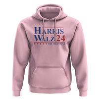 Harris Walz'24 Hoodie Presidential Election 2024 US Flag - Wonder Print Shop