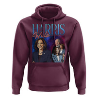 Harris Walz Supporter Hoodie Presidential Election Pearls US Flag - Wonder Print Shop