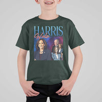 Harris Walz Supporter T Shirt For Kid Presidential Election Pearls US Flag - Wonder Print Shop
