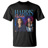 Harris Walz Supporter T Shirt Presidential Election Pearls US Flag - Wonder Print Shop
