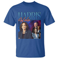 Harris Walz Supporter T Shirt Presidential Election Pearls US Flag - Wonder Print Shop