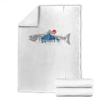 Trout Fly Fish Nature Montane Forest Fishing Camping Throw Blanket - Wonder Print Shop