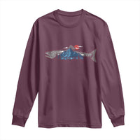 Trout Fly Fish Nature Montane Forest Fishing Camping Long Sleeve Shirt - Wonder Print Shop