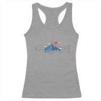 Trout Fly Fish Nature Montane Forest Fishing Camping Racerback Tank Top - Wonder Print Shop