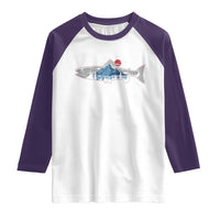 Trout Fly Fish Nature Montane Forest Fishing Camping Raglan Shirt - Wonder Print Shop