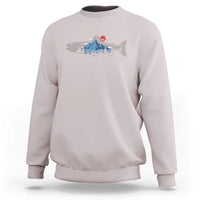 Trout Fly Fish Nature Montane Forest Fishing Camping Sweatshirt - Wonder Print Shop