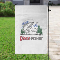 Gone Fishing Garden Flag Trout Fishing Lover Montane Forest - Wonder Print Shop