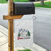 Gone Fishing Garden Flag Trout Fishing Lover Montane Forest - Wonder Print Shop