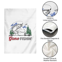Gone Fishing Garden Flag Trout Fishing Lover Montane Forest - Wonder Print Shop