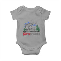 Gone Fishing Baby Onesie Trout Fishing Lover Montane Forest - Wonder Print Shop