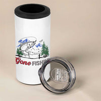 Gone Fishing 4 in 1 Can Cooler Tumbler Trout Fishing Lover Montane Forest - Wonder Print Shop