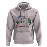 Gone Fishing Hoodie Trout Fishing Lover Montane Forest - Wonder Print Shop