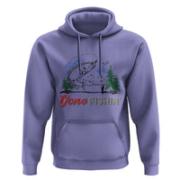 Gone Fishing Hoodie Trout Fishing Lover Montane Forest - Wonder Print Shop