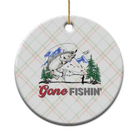 Gone Fishing Ceramic Ornament Trout Fishing Lover Montane Forest - Wonder Print Shop