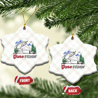 Gone Fishing Ceramic Ornament Trout Fishing Lover Montane Forest - Wonder Print Shop