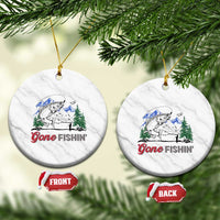 Gone Fishing Ceramic Ornament Trout Fishing Lover Montane Forest - Wonder Print Shop