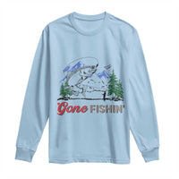 Gone Fishing Long Sleeve Shirt Trout Fishing Lover Montane Forest - Wonder Print Shop