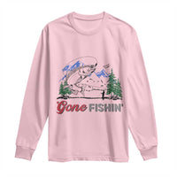 Gone Fishing Long Sleeve Shirt Trout Fishing Lover Montane Forest - Wonder Print Shop