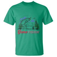 Gone Fishing T Shirt Trout Fishing Lover Montane Forest - Wonder Print Shop