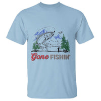 Gone Fishing T Shirt Trout Fishing Lover Montane Forest - Wonder Print Shop