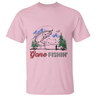 Gone Fishing T Shirt Trout Fishing Lover Montane Forest - Wonder Print Shop