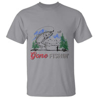 Gone Fishing T Shirt Trout Fishing Lover Montane Forest - Wonder Print Shop