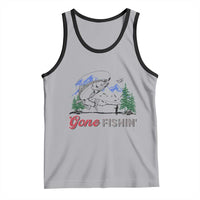 Gone Fishing Tank Top Trout Fishing Lover Montane Forest - Wonder Print Shop
