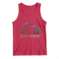 Gone Fishing Tank Top Trout Fishing Lover Montane Forest - Wonder Print Shop