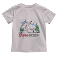 Gone Fishing Toddler T Shirt Trout Fishing Lover Montane Forest - Wonder Print Shop