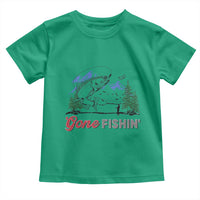 Gone Fishing Toddler T Shirt Trout Fishing Lover Montane Forest - Wonder Print Shop