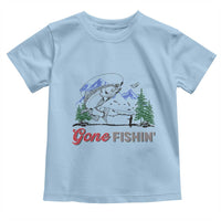 Gone Fishing Toddler T Shirt Trout Fishing Lover Montane Forest - Wonder Print Shop