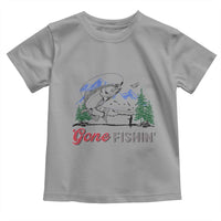 Gone Fishing Toddler T Shirt Trout Fishing Lover Montane Forest - Wonder Print Shop