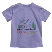 Gone Fishing Toddler T Shirt Trout Fishing Lover Montane Forest - Wonder Print Shop