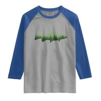 Trout Fly Fishing Outdoor Forest Nature Wildlife Fisherman Raglan Shirt - Wonder Print Shop