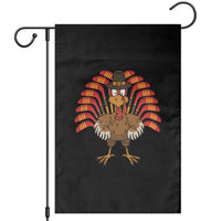 Thanksgiving Ice Hockey Garden Flag Turkey Pilgrim Hat Fall Season - Wonder Print Shop