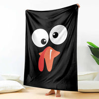 Funny Thanksgiving Throw Blanket Silly Turkey Autumn Season - Wonder Print Shop