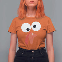 Funny Thanksgiving T Shirt For Women Silly Turkey Autumn Season - Wonder Print Shop