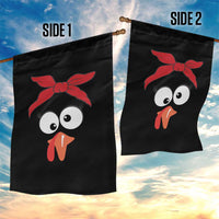 Funny Thanksgiving Garden Flag Silly Turkey Autumn Season Hens Ribbon - Wonder Print Shop