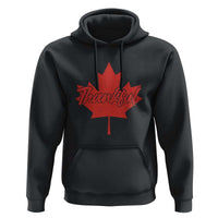 Thanksgiving Day Hoodie Thankful Vintage Maple Leaf Canada - Wonder Print Shop