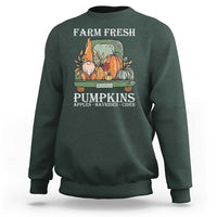 Thanksgiving Sweatshirt Farm Fresh Pumpkins Apples Hayrides Cider Autumn Season - Wonder Print Shop