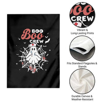 Halloween Nurse Garden Flag Boo Boo Crew Cute Ghost Nursing - Wonder Print Shop