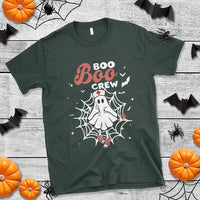 Halloween Nurse T Shirt Boo Boo Crew Cute Ghost Nursing - Wonder Print Shop
