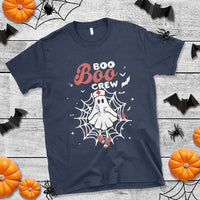 Halloween Nurse T Shirt Boo Boo Crew Cute Ghost Nursing - Wonder Print Shop