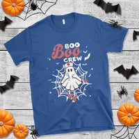 Halloween Nurse T Shirt Boo Boo Crew Cute Ghost Nursing - Wonder Print Shop