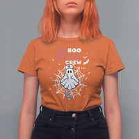 Halloween Nurse T Shirt For Women Boo Boo Crew Cute Ghost Nursing - Wonder Print Shop