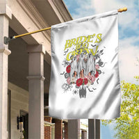 Halloween Bachelorette Party Garden Flag Bride's Boo Crew Ghost Vintage Flower - Wonder Print Shop